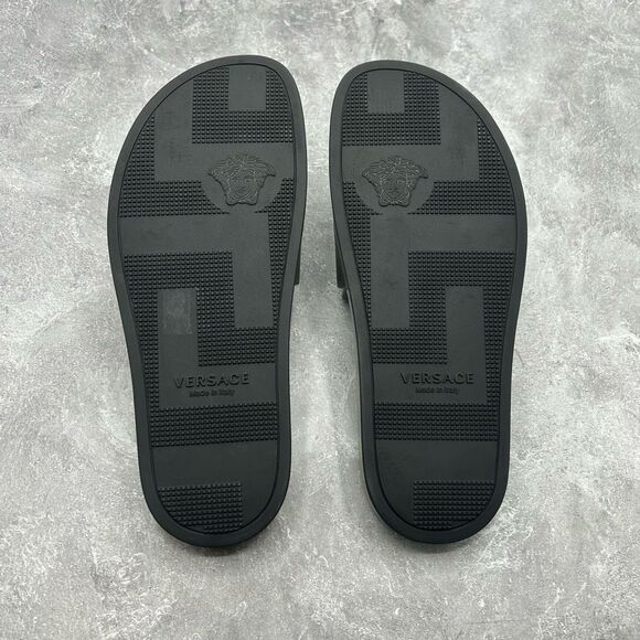 NWT Versace Slide 'Baroccoflage Print Slides Men’s Camouflage size 40 - Picture 8 of 15